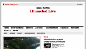 What Himachallive.com website looked like in 2017 (6 years ago)