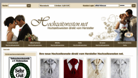 What Hochzeitswesten.net website looked like in 2017 (6 years ago)