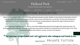 What Hollandparktuition.com website looked like in 2017 (6 years ago)
