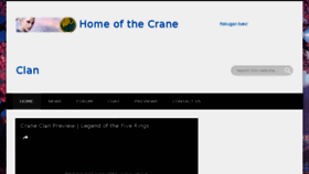 What Homeofthecraneclan.com website looked like in 2017 (6 years ago)