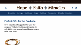 What Hopefaithmiracles.com website looked like in 2017 (6 years ago)