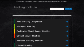 What Hostinguncle.com website looked like in 2017 (6 years ago)