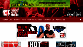 What Hot107.ca website looked like in 2017 (6 years ago)