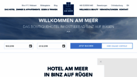 What Hotel-am-meer.de website looked like in 2017 (6 years ago)