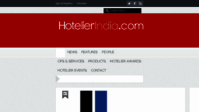What Hotelierindia.com website looked like in 2017 (6 years ago)