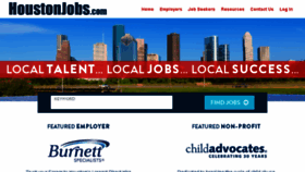 What Houstonjobs.com website looked like in 2017 (6 years ago)