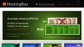 What Hostingbay.net website looked like in 2017 (9 years ago)
