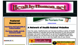 What Healthyhuman.net website looked like in 2017 (6 years ago)