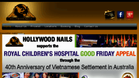 What Hollywoodnails.com.au website looked like in 2017 (6 years ago)