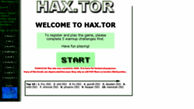 What Hax.tor.hu website looked like in 2017 (7 years ago)