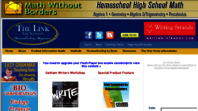 What Homeschoolnewslink.com website looked like in 2017 (6 years ago)