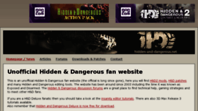 What Hidden-and-dangerous.net website looked like in 2017 (6 years ago)