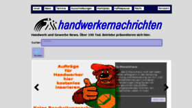 What Handwerkernachrichten.com website looked like in 2017 (6 years ago)