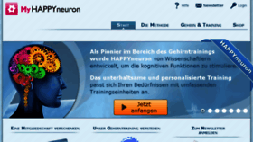 What Happyneuron.de website looked like in 2017 (6 years ago)