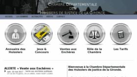 What Huissiersgironde.com website looked like in 2017 (7 years ago)