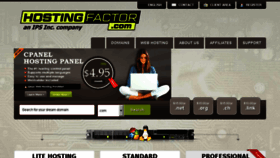What Hostingfactor.com website looked like in 2017 (6 years ago)
