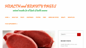 What Healthandbeautypages.com website looked like in 2017 (6 years ago)