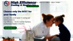 What Highefficiencyinc.com website looked like in 2017 (6 years ago)