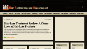 What Hairrestorationreplacement.com website looked like in 2017 (6 years ago)
