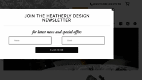 What Heatherlydesign.com.au website looked like in 2017 (6 years ago)