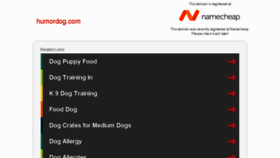 What Humordog.com website looked like in 2017 (6 years ago)