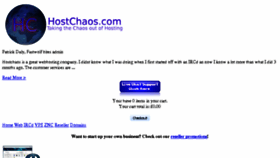 What Hostchaos.com website looked like in 2017 (6 years ago)