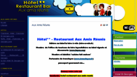 What Hotel-auxamisreunis.com website looked like in 2017 (6 years ago)