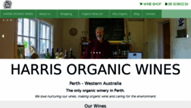 What Harrisorganicwine.com.au website looked like in 2017 (6 years ago)