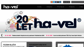 What Ha-vel.com website looked like in 2017 (6 years ago)