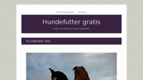 What Hunde-futter-gratis.de website looked like in 2017 (6 years ago)
