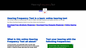 What Hearingfrequencytest.com website looked like in 2017 (6 years ago)