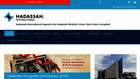 What Hadassahinternational.org website looked like in 2017 (6 years ago)