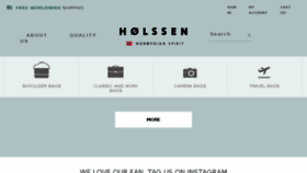 What Holssen.com website looked like in 2017 (6 years ago)