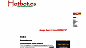 What Hotbot.es website looked like in 2017 (6 years ago)