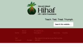 What Hihaf.org website looked like in 2017 (6 years ago)
