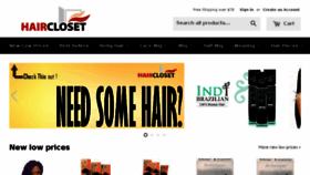 What Haircloset.com website looked like in 2017 (6 years ago)