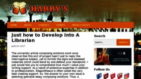 What Harrystaproom.com website looked like in 2017 (6 years ago)