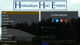 What Hungarianhallevents.co.uk website looked like in 2017 (6 years ago)