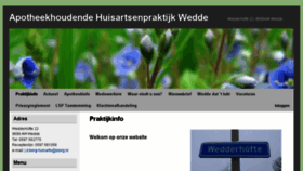 What Huisartsenpraktijkwedde.nl website looked like in 2017 (6 years ago)