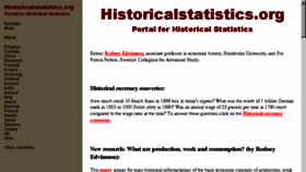 What Historicalstatistics.org website looked like in 2017 (6 years ago)