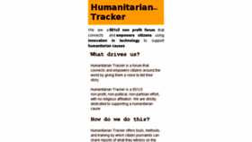 What Humanitariantracker.org website looked like in 2017 (6 years ago)