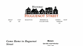 What Huguenotstreet.org website looked like in 2017 (6 years ago)