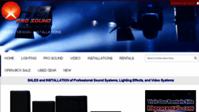 What Hbprosound.com website looked like in 2017 (6 years ago)