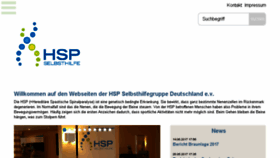 What Hsp-selbsthilfegruppe.de website looked like in 2017 (6 years ago)