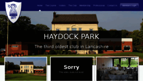 What Haydockparkgc.co.uk website looked like in 2017 (6 years ago)