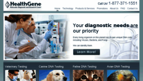 What Healthgene.com website looked like in 2017 (6 years ago)