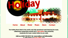 What Holidaymusicmotel.com website looked like in 2017 (6 years ago)