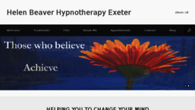 What Helenbeaverhypnotherapyexeter.co.uk website looked like in 2017 (6 years ago)
