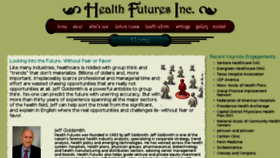 What Healthfutures.net website looked like in 2017 (6 years ago)
