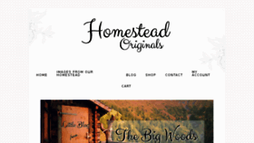 What Homesteadoriginals.com website looked like in 2017 (6 years ago)